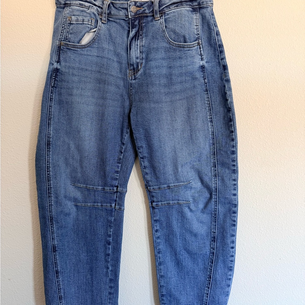 Trendy Wide Leg Cropped Anniewear blue denim